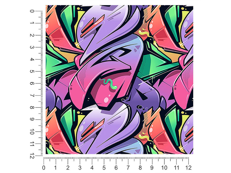 large twisted sister graffiti 1ft x 1ft Craft Sheets