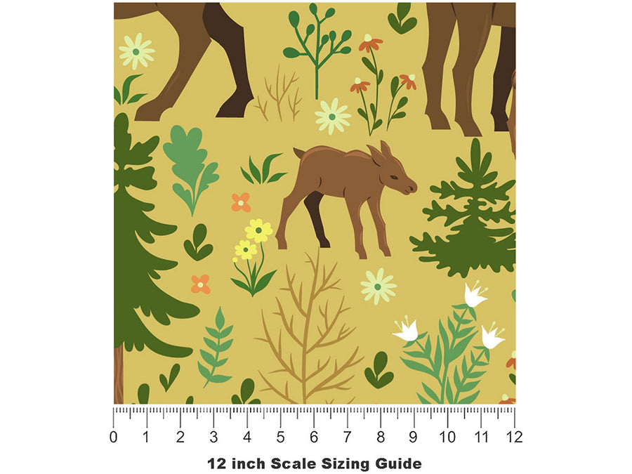 Last Megafauna Animal Vinyl Film Pattern Size 12 inch Scale~Rwraps Last Megafauna Animal Sizing Chart~2