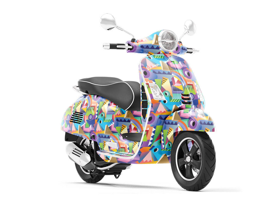Later Alligator Mosaic Vespa Scooter Wrap Film