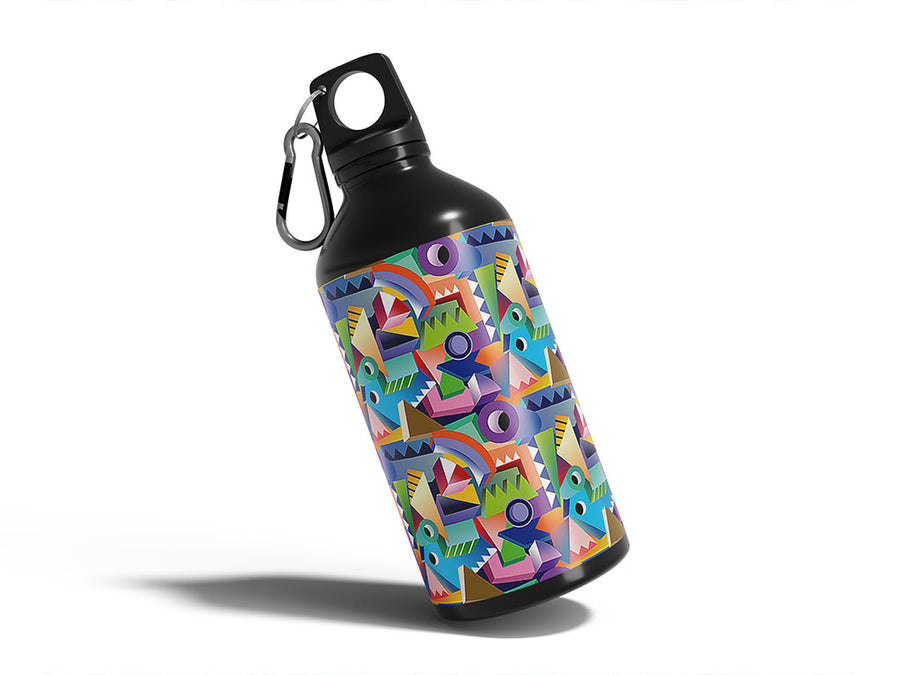later alligator mosaic Water Bottle DIY Stickers