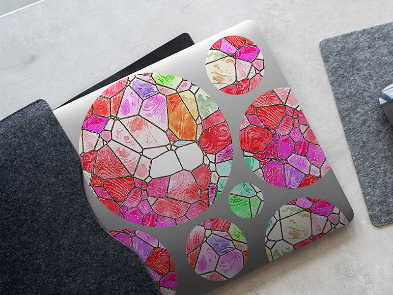 lava floor mosaic DIY Laptop Stickers