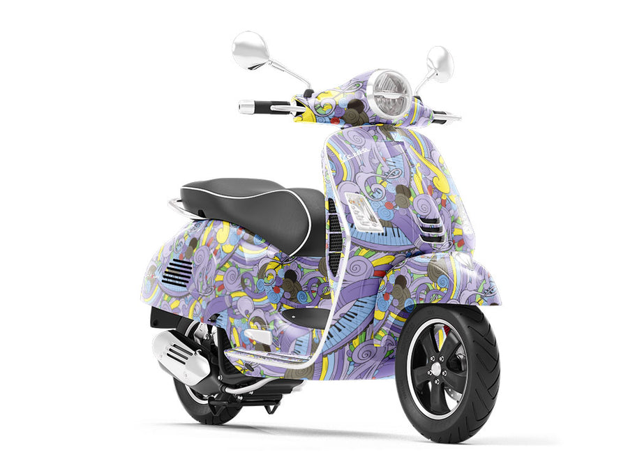 Lavender Chords Music Vespa Scooter Wrap Film