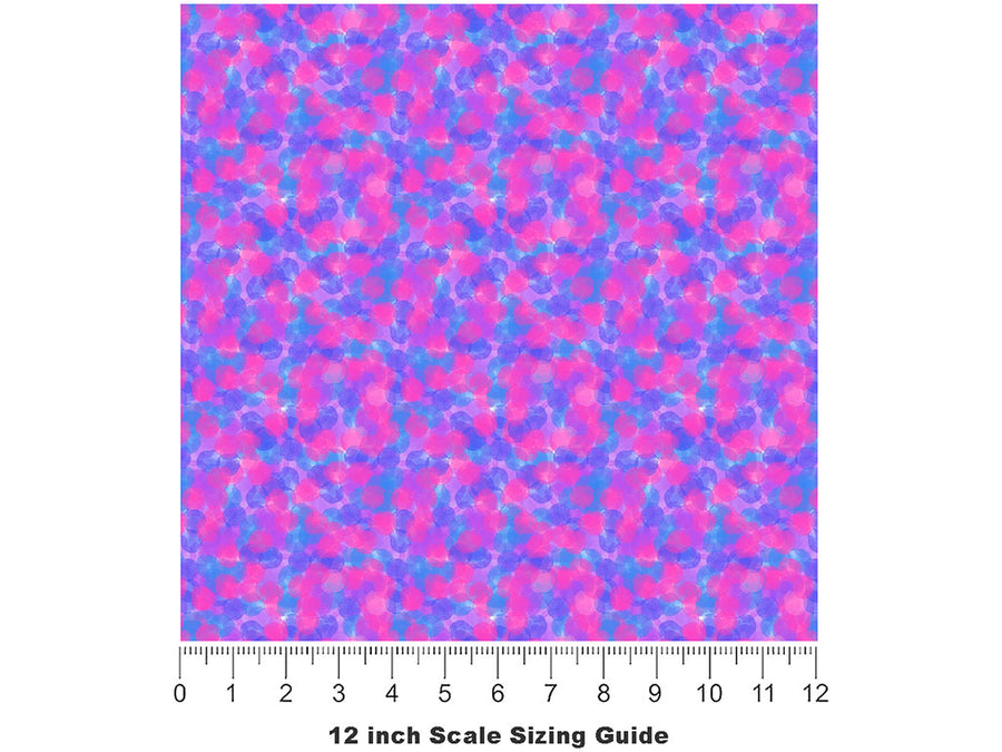 Lavender Dreams Tie Dye Vinyl Film Pattern Size 12 inch Scale~Rwraps Lavender Dreams Tie Dye Sizing Chart~2