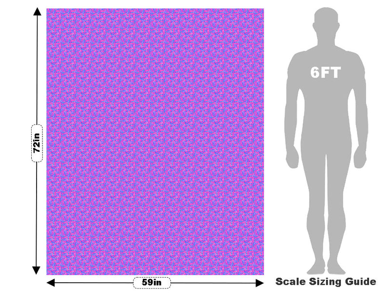 Lavender Dreams Tie Dye Vehicle Wrap Scale~Rwraps Series 914 Lavender Dreams Tie Dye Measurements~1