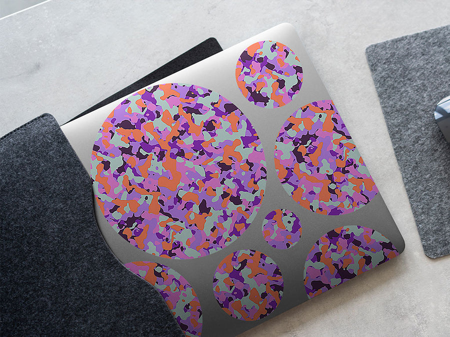 lavender erdl camouflage DIY Laptop Stickers