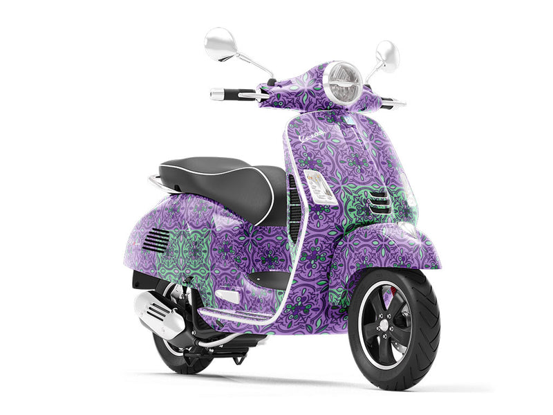 Lavender Tile Vespa Scooter Wrap Film
