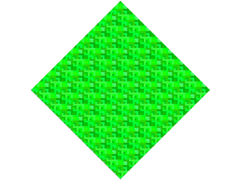 Lawn Mowing Mosaic Vinyl Wrap Pattern