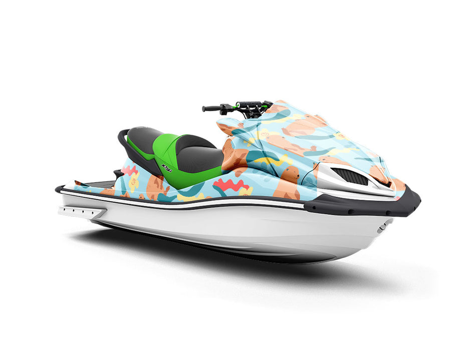 Lazy Otters Marine Life Jet Ski Vinyl Customized Wrap