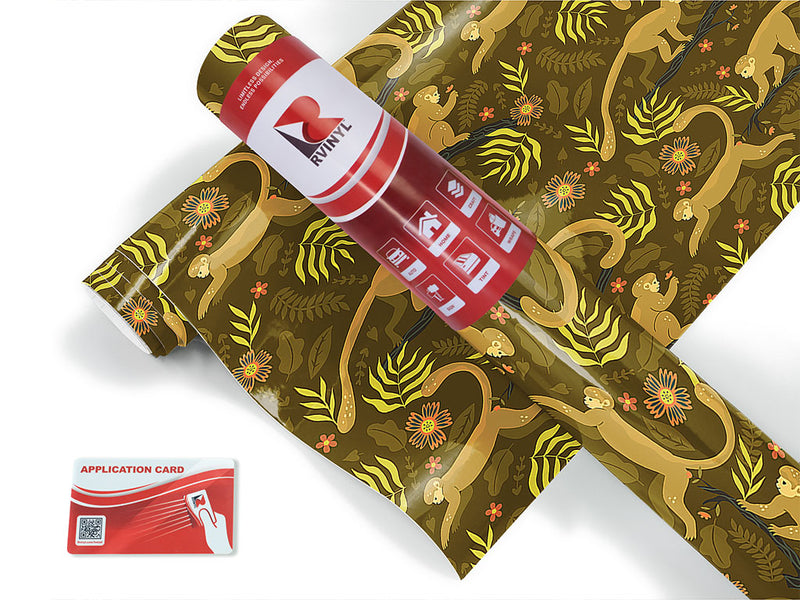 leaping lemurs animal Craft Vinyl Roll