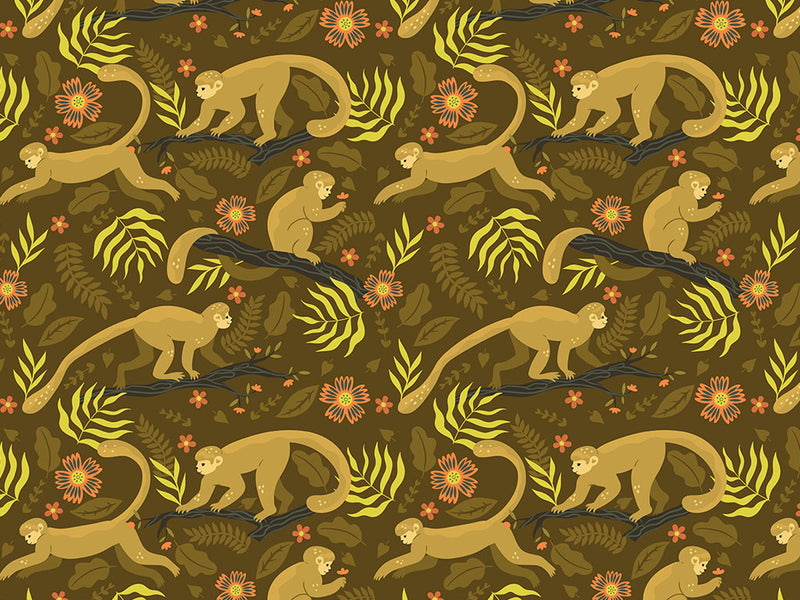 Leaping Lemurs Primate Vinyl Wrap Pattern~Rwraps Series 914 Digitally Printed Vinyl Wrap~0