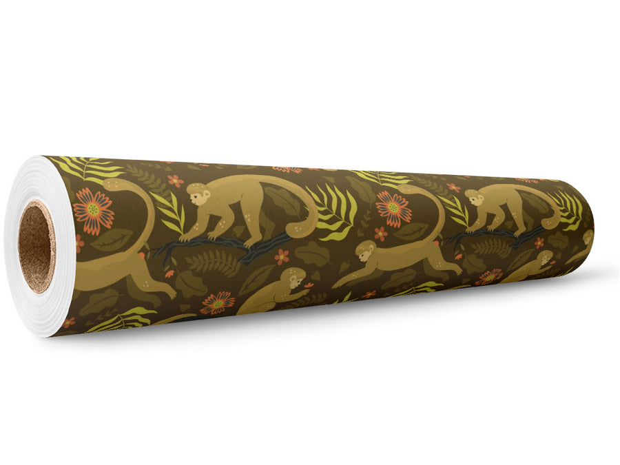 Leaping Lemurs Primate Wrap Film Wholesale Roll~Rwraps Series 914 Digitally Printed Vinyl Roll~5