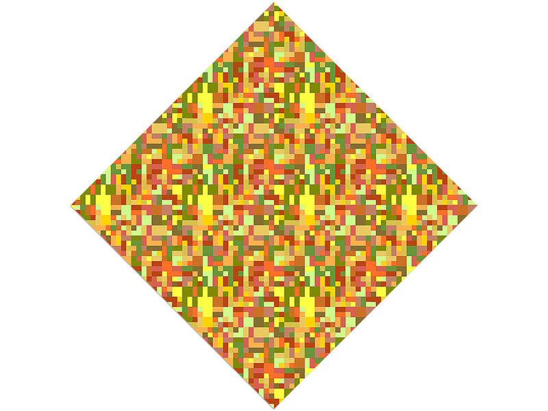 Lemon Curry Mosaic Vinyl Wrap Pattern