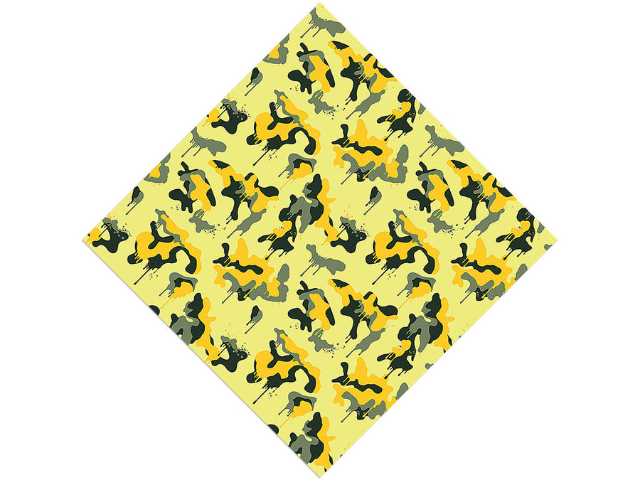 Lemon Graffiti Camouflage Vinyl Wrap Pattern