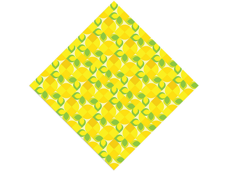 Lemon Mosaic Fruit Vinyl Wrap Pattern