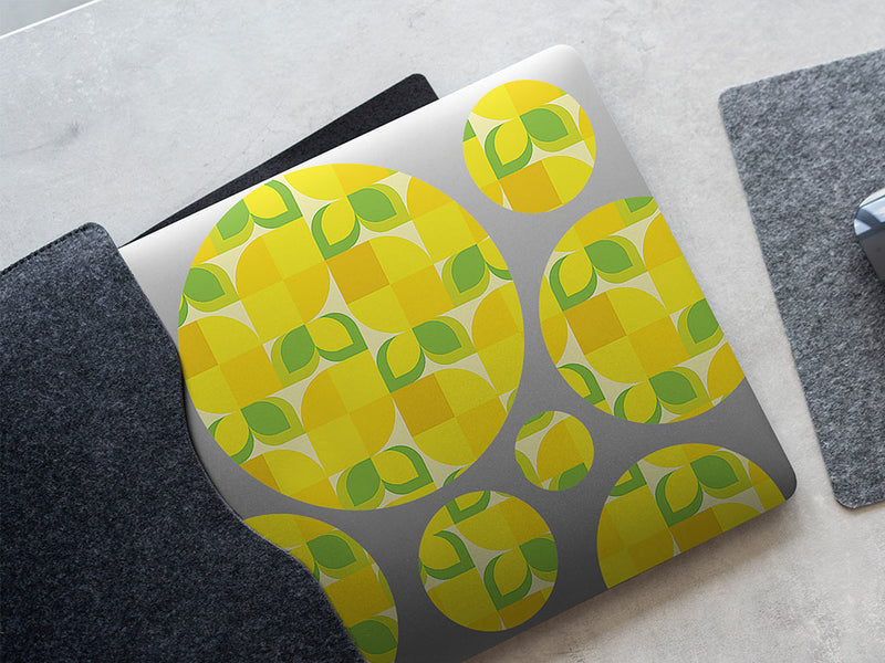 lemon mosaic fruit DIY Laptop Stickers