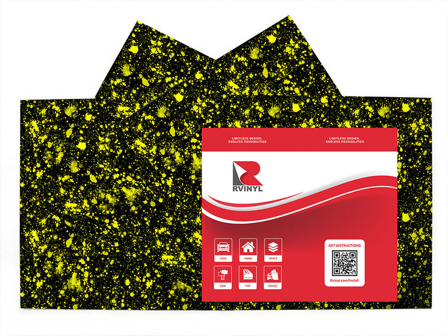 lemonade drops paint splatter Craft Vinyl Sheet Pack