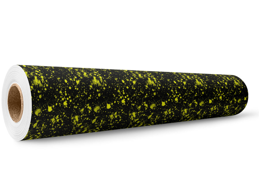 Lemonade Drops Paint Splatter Wrap Film Wholesale Roll~Rwraps Series 914 Digitally Printed Vinyl Roll~5