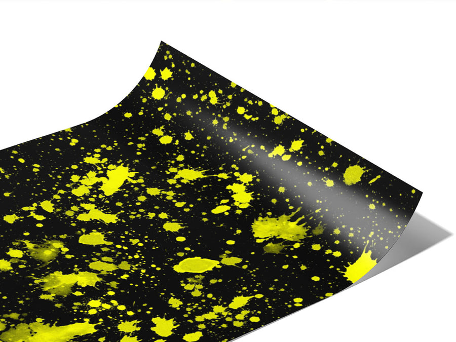 Lemonade Drops Paint Splatter Vinyl Wraps~Rwraps Series 914 Digitally Printed Vinyl Wrap~0