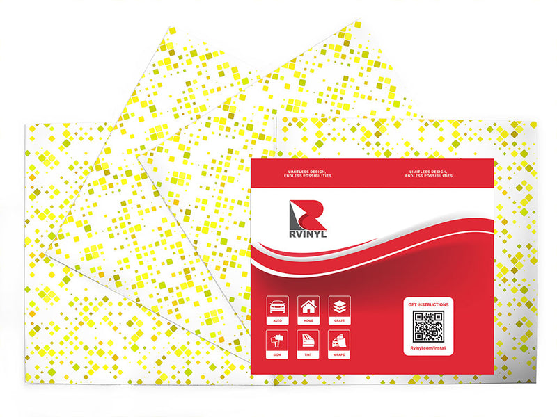 lemonade spill mosaic Craft Vinyl Sheet Pack