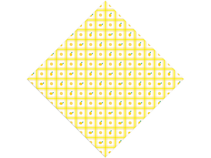 Lemony Plaid Fruit Vinyl Wrap Pattern