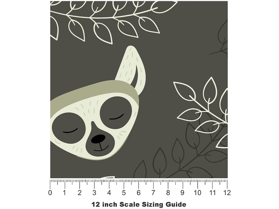 Lemur Vision Primate Vinyl Film Pattern Size 12 inch Scale~Rwraps Lemur Vision Primate Sizing Chart~2