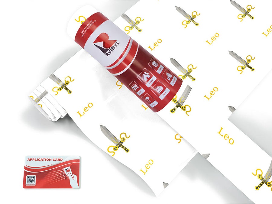leo swords astrology Craft Vinyl Roll