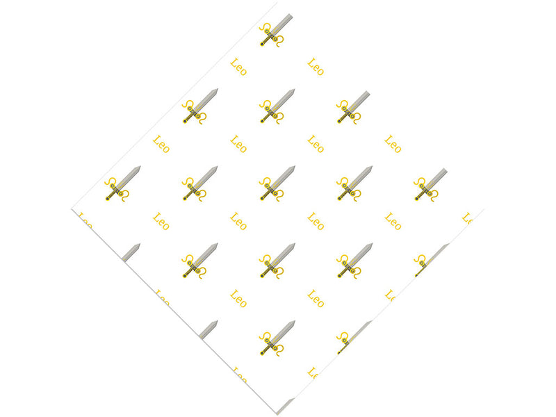 Leo Swords Astrology Vinyl Wrap Pattern