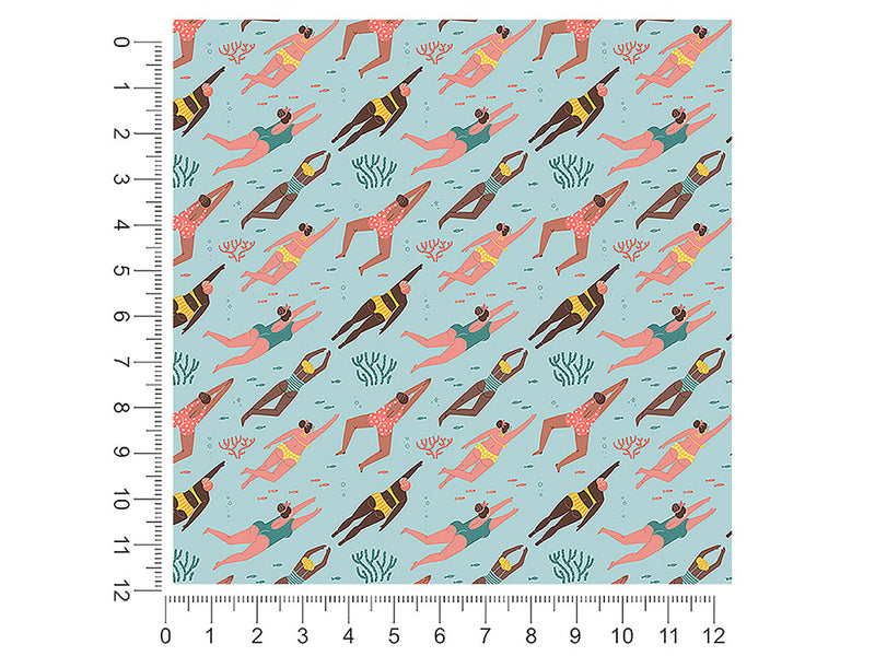 lets swim summertime 1ft x 1ft Craft Sheets