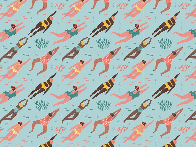 Lets Swim Summertime Vinyl Wrap Pattern~Rwraps Series 914 Digitally Printed Vinyl Wrap~0