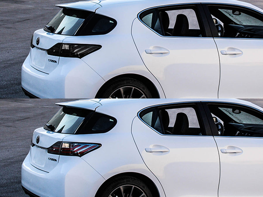 ct sedan Before and After Smoked Taillights