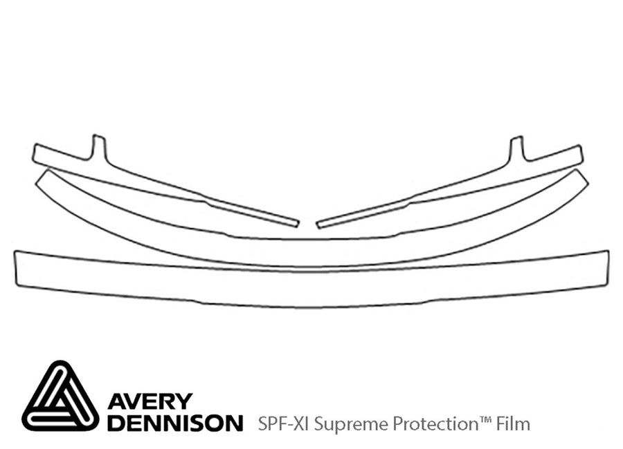 es Avery Dennison Clear Bra Bumper Precut PPF Diagram