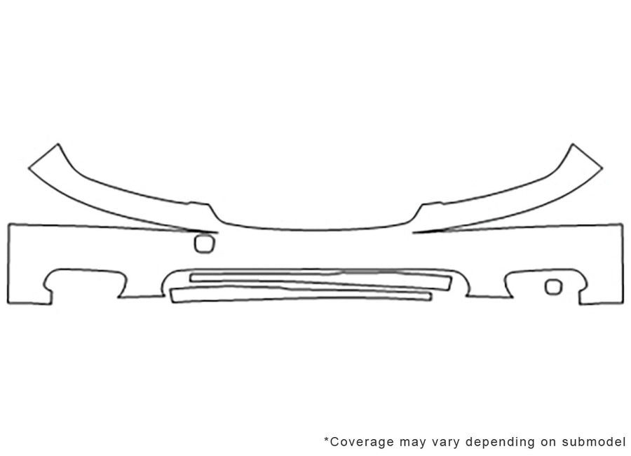 es Avery Dennison Clear Bra Bumper Precut PPF Diagram