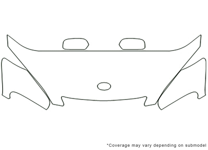 es 3M Clear Bra Hood Precut PPF Diagram