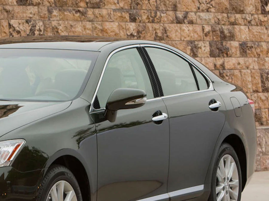 lexus es 2007-2012 Carbon Fiber Pillar Cover Diagram