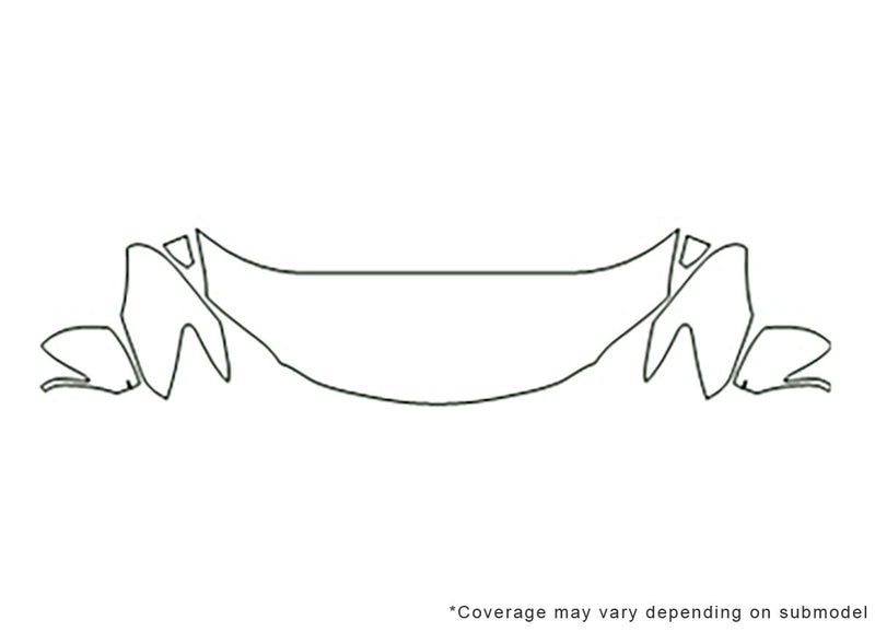 es 3M Clear Bra Hood Precut PPF Diagram