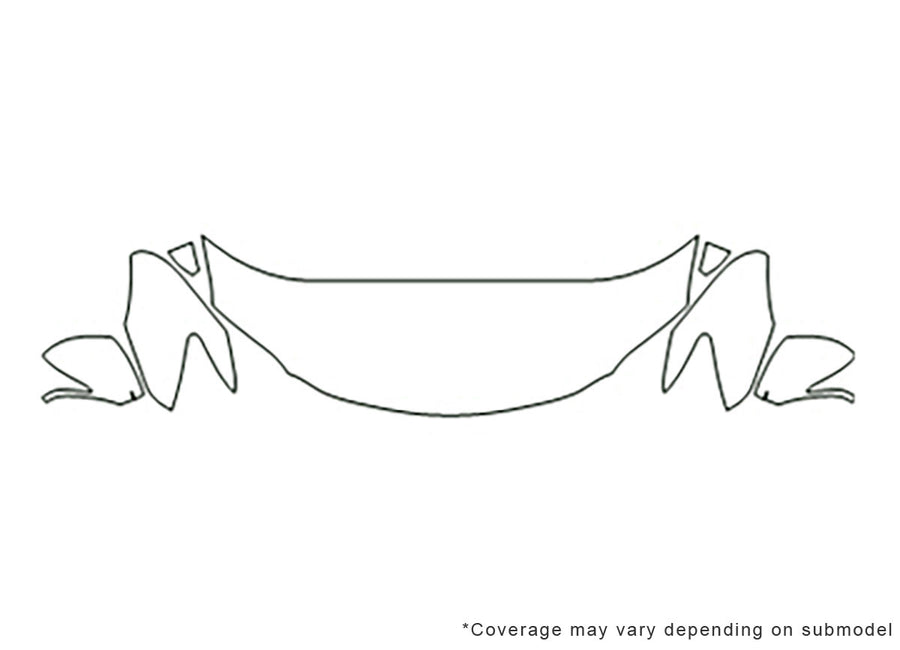 es 3M Clear Bra Hood Precut PPF Diagram