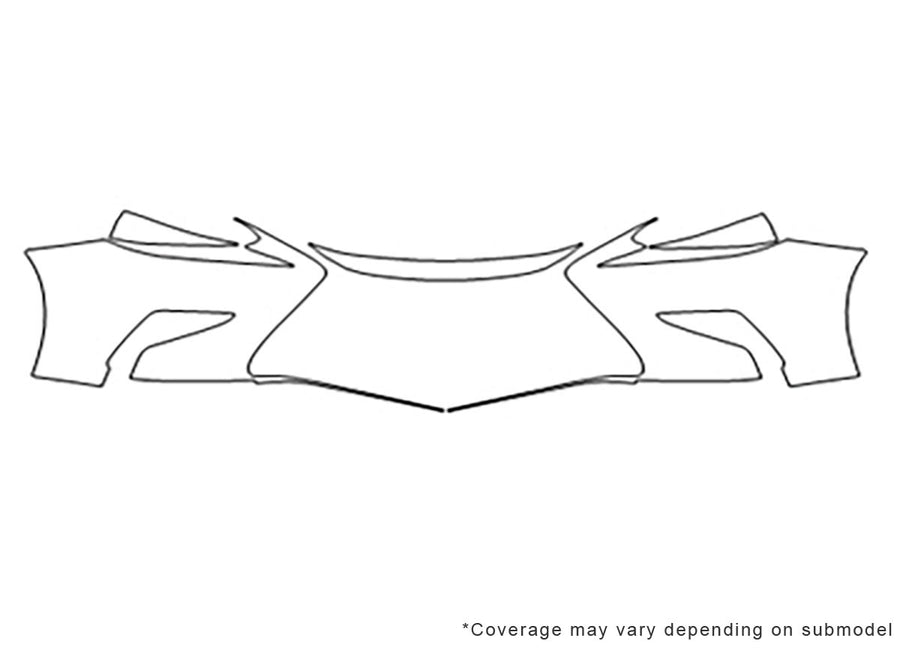 es Avery Dennison Clear Bra Bumper Precut PPF Diagram