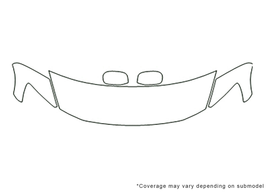 gs 3M Clear Bra Hood Precut PPF Diagram