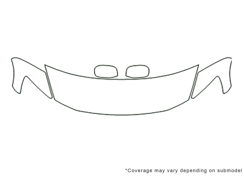 gs Avery Dennison Clear Bra Hood Precut PPF Diagram
