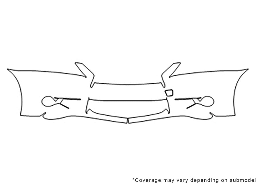 gs Avery Dennison Clear Bra Bumper Precut PPF Diagram