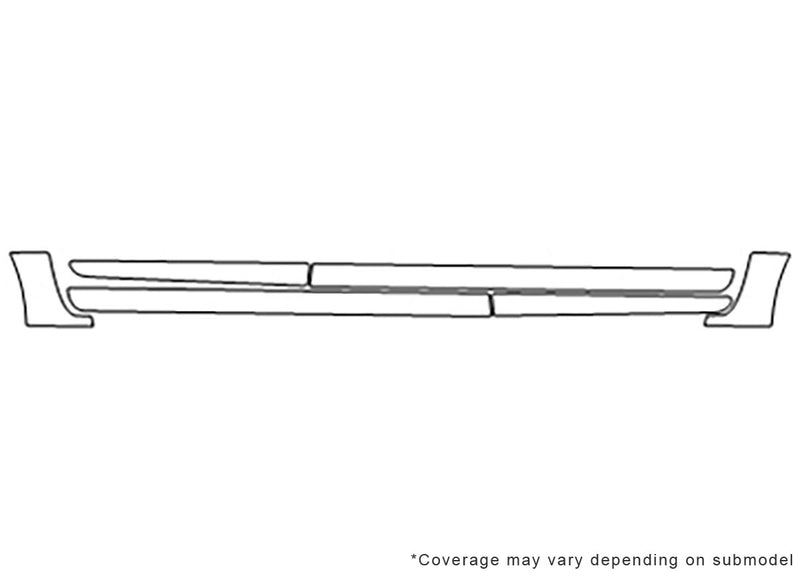 gs Avery Dennison Clear Bra Door Cup Precut PPF Diagram