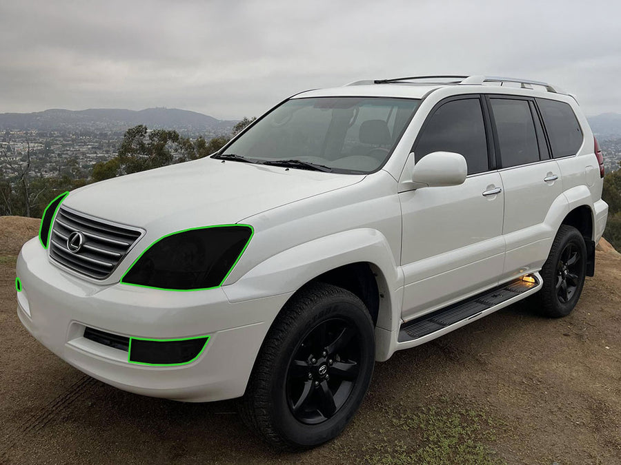 lexus gx 2003-2009 Headlight Tint Location