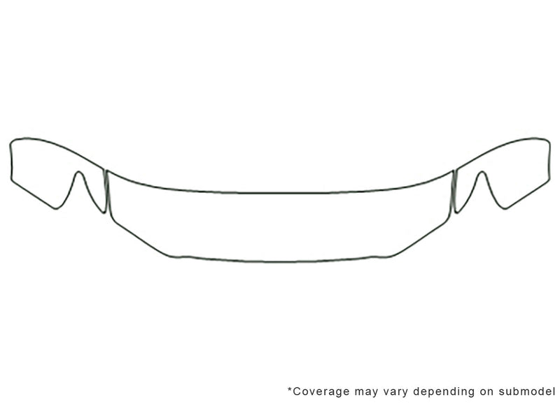 gx 3M Clear Bra Hood Precut PPF Diagram