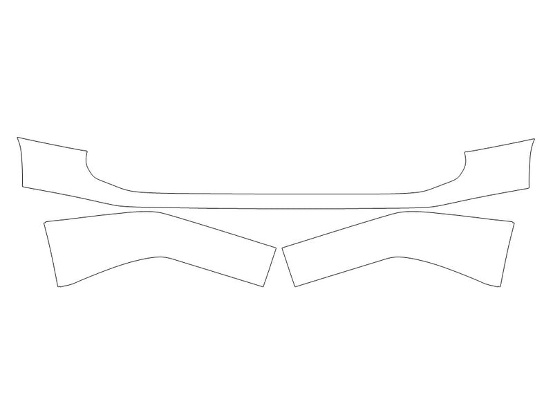 gx 3M Clear Bra Door Cup Precut PPF Diagram