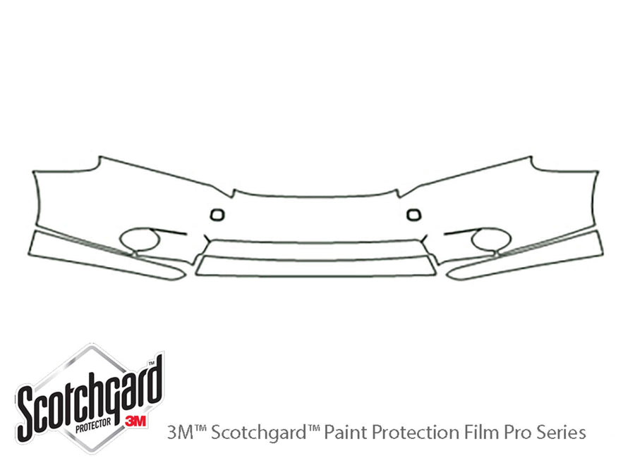 hs 3M Clear Bra Bumper Precut PPF Diagram
