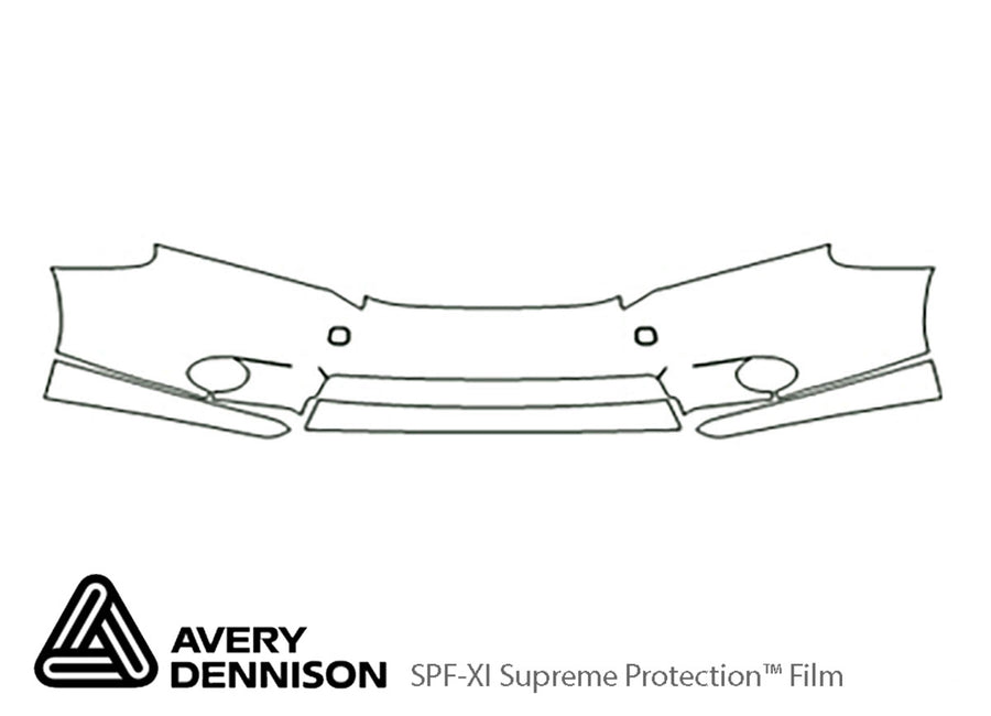 hs Avery Dennison Clear Bra Bumper Precut PPF Diagram