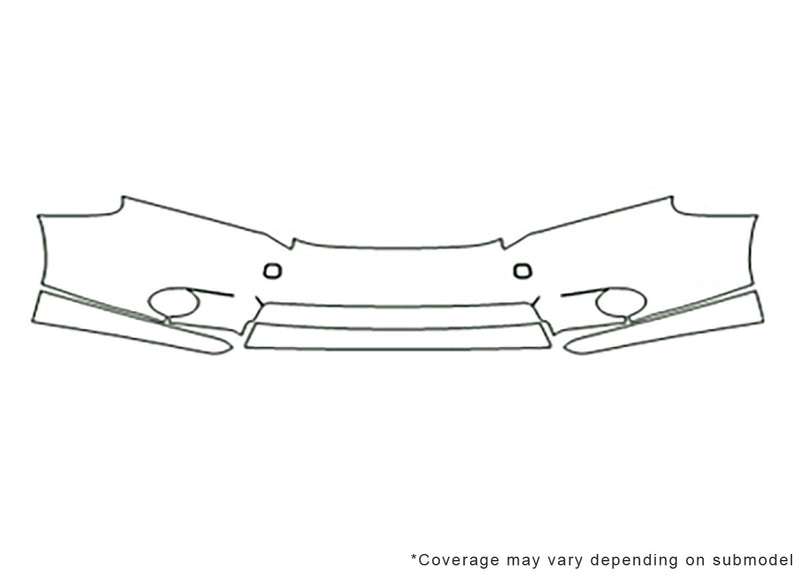 hs 3M Clear Bra Bumper Precut PPF Diagram
