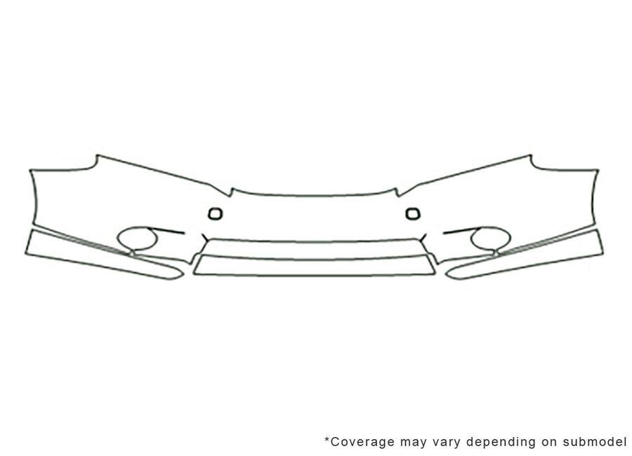 hs Avery Dennison Clear Bra Bumper Precut PPF Diagram