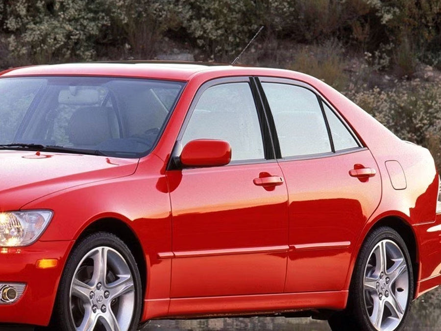 lexus is 2001-2005 Brushed Aluminum Black Pillar Cover Diagram