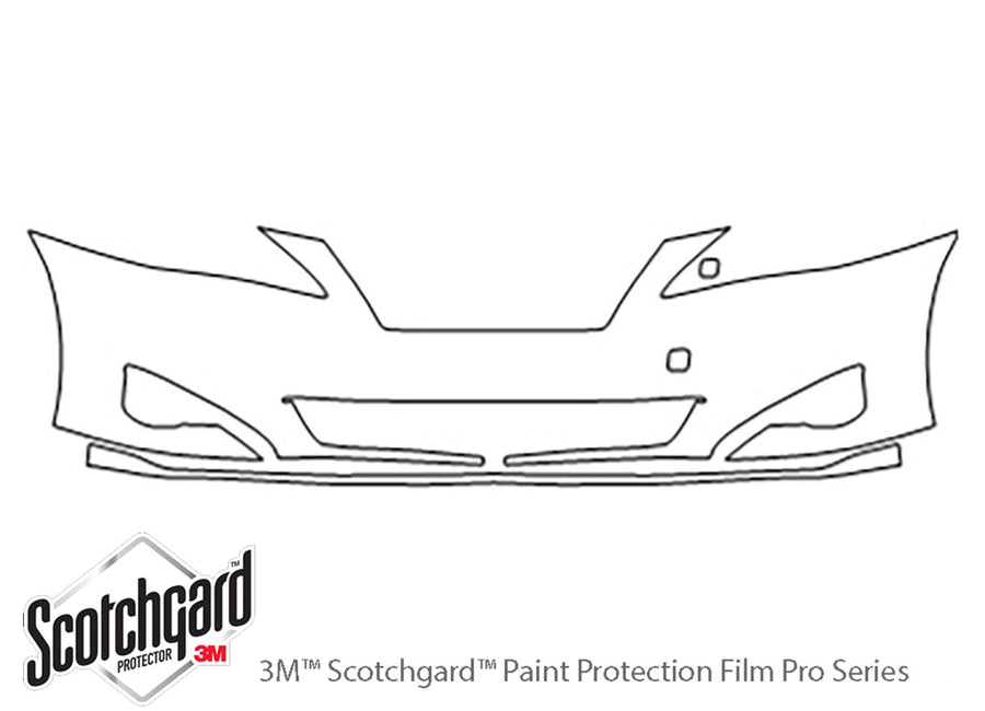 is 3M Clear Bra Bumper Precut PPF Diagram